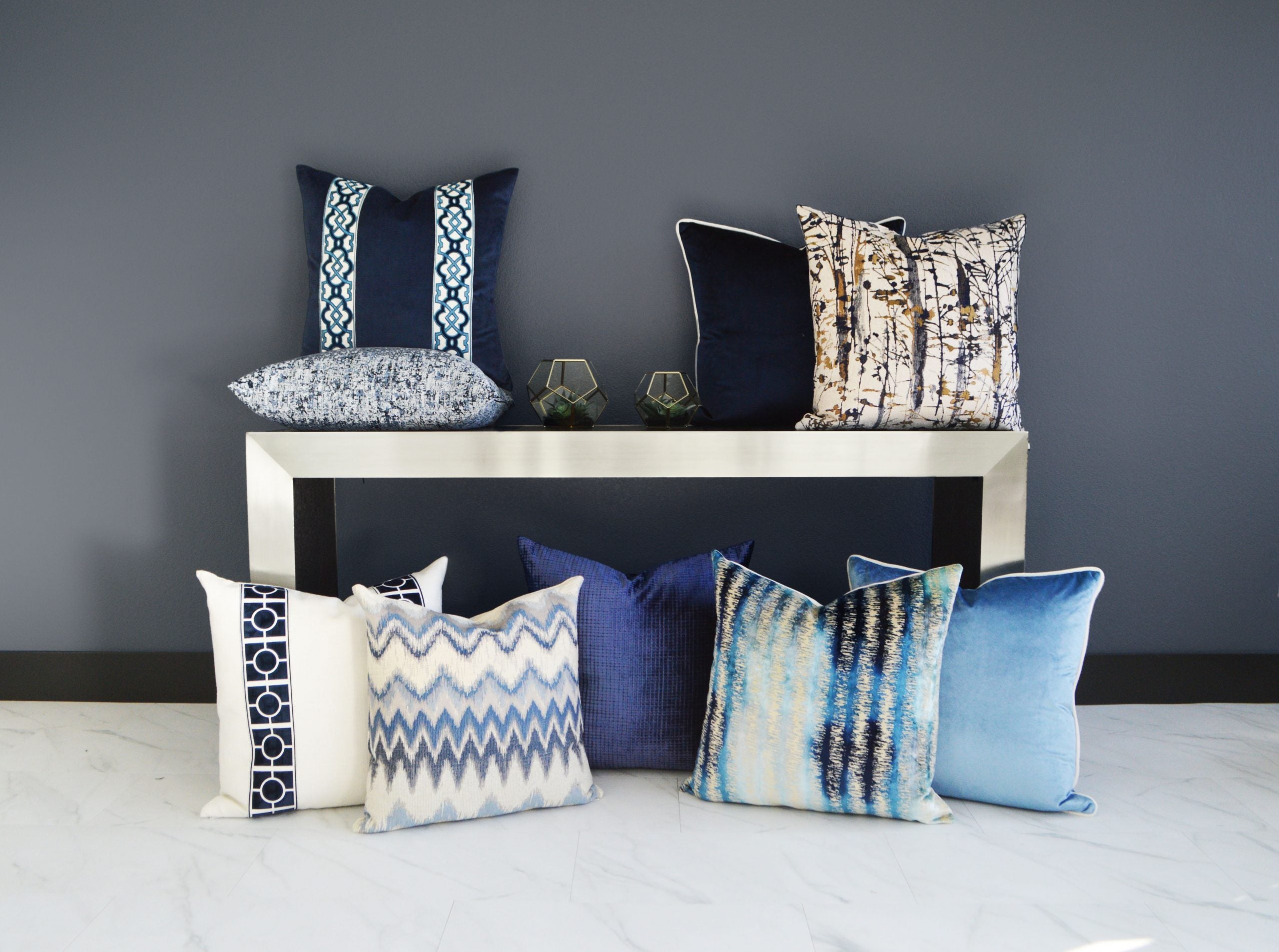D.V. Kap Home Proden Pillow - Blue
