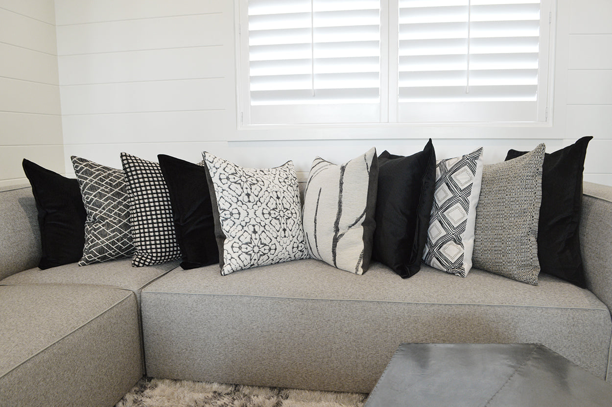 D.V. Kap Home Belvedere Flange Pillow - Charcoal
