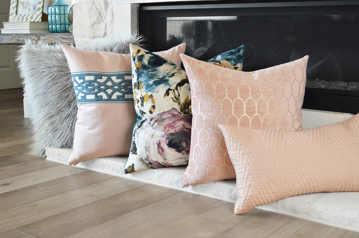 D.V. Kap Home Demure Pillow - Blush