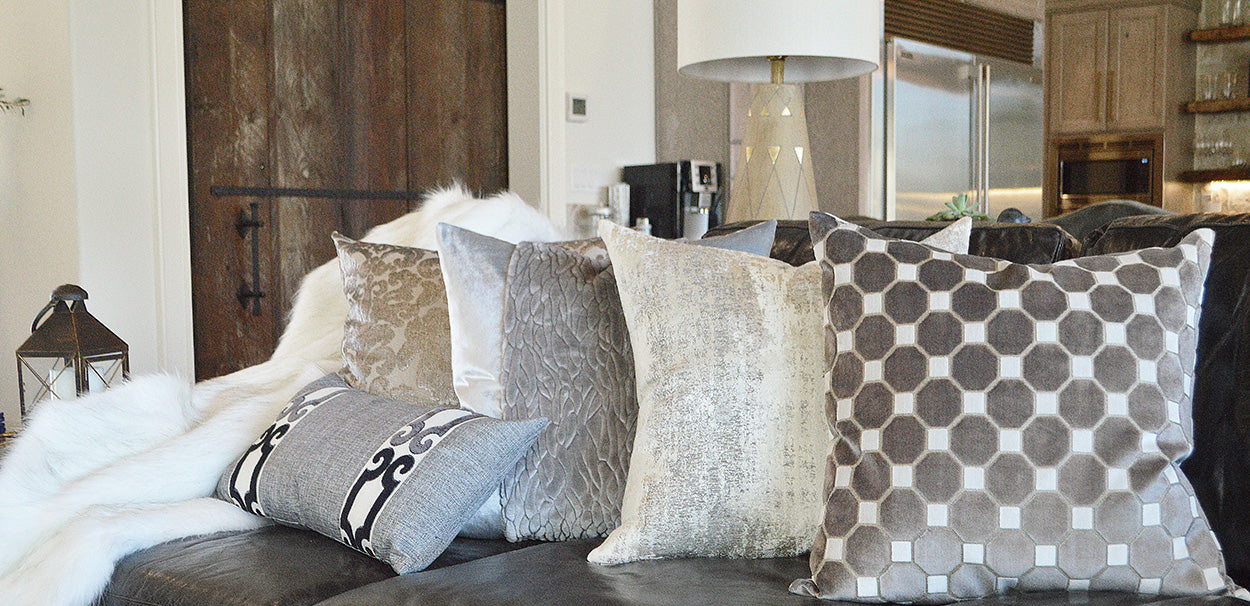 D.V. Kap Home Aurora Pillow - Ice