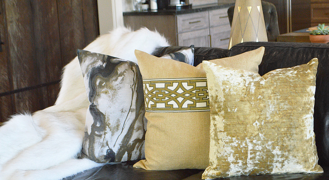 D.V. Kap Home Lyon Pillow - Saffron