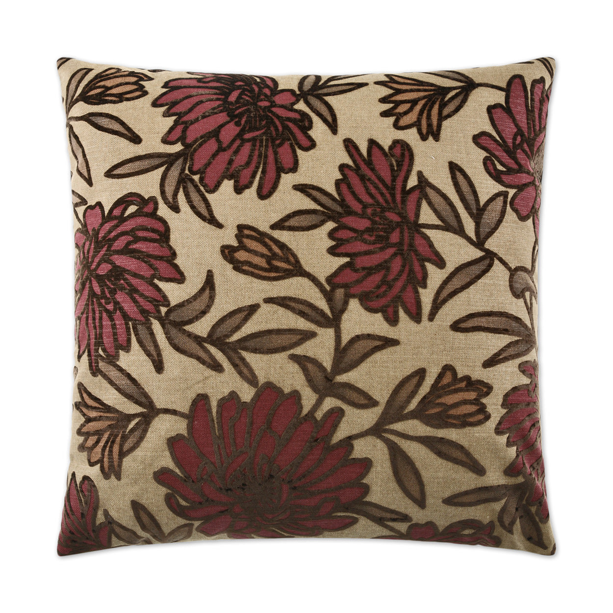 D.V. Kap Home Montague Pillow - Burgundy