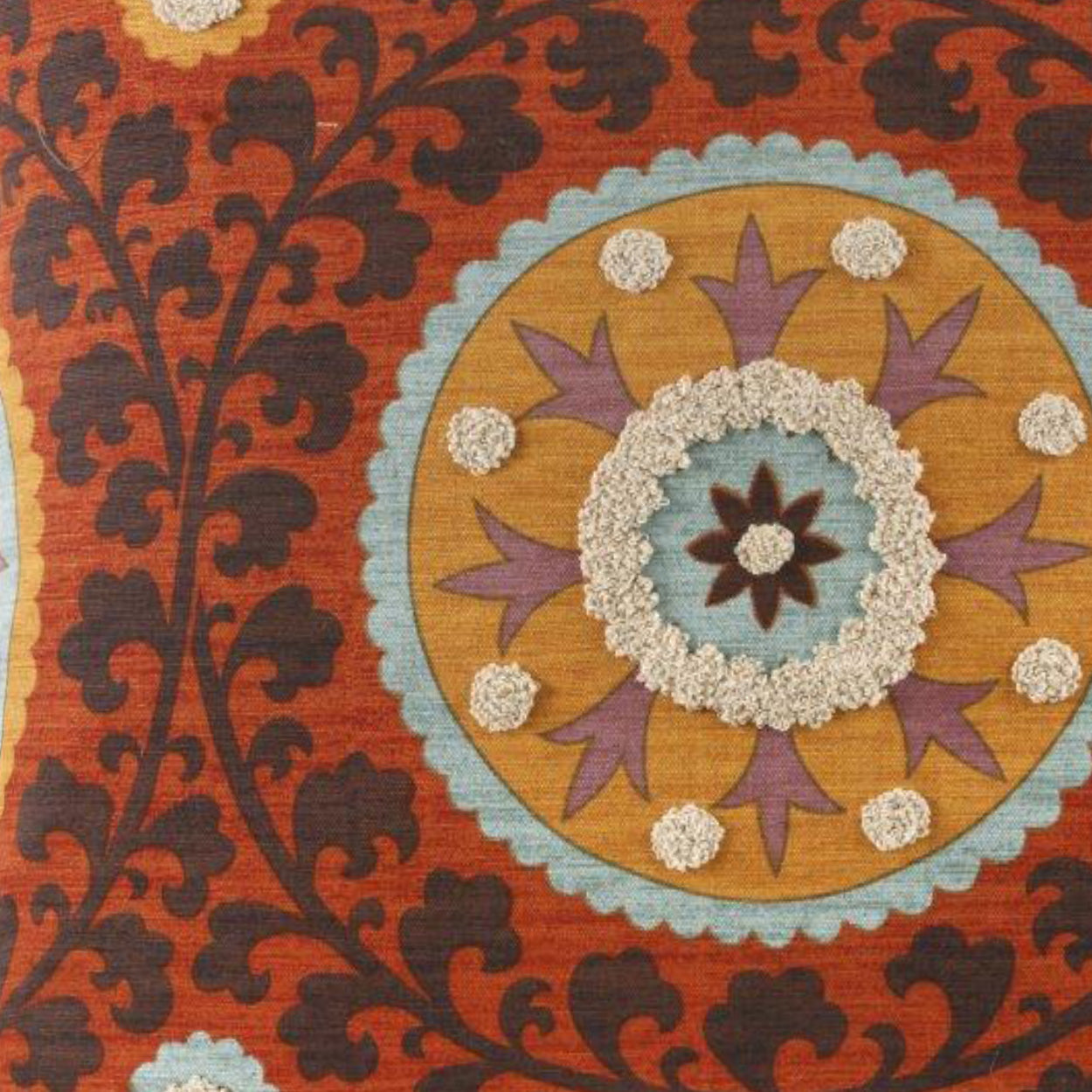 D.V. Kap Home Tribal Thread Pillow - Rust