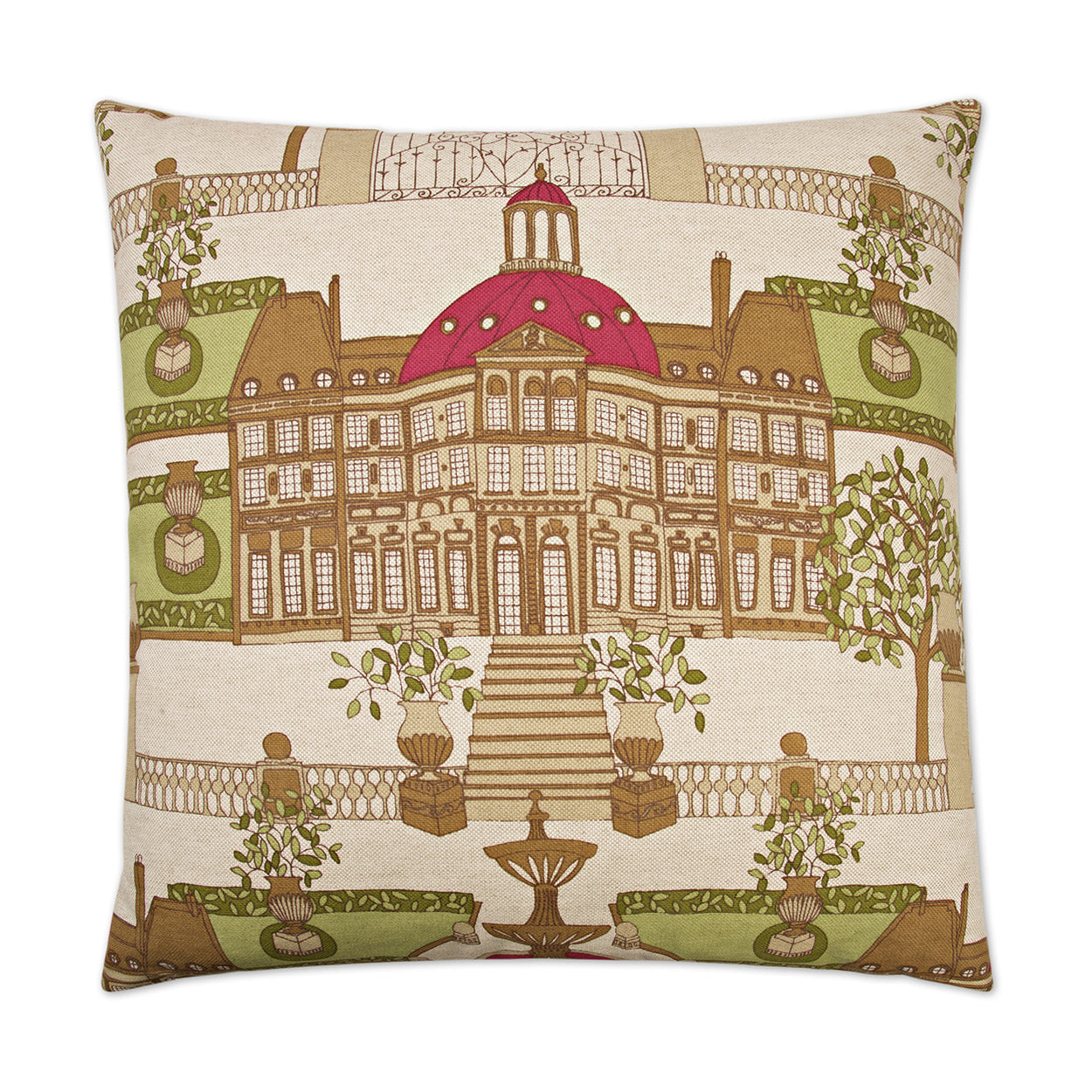 D.V. Kap Home Conservatory Pillow - Ruby