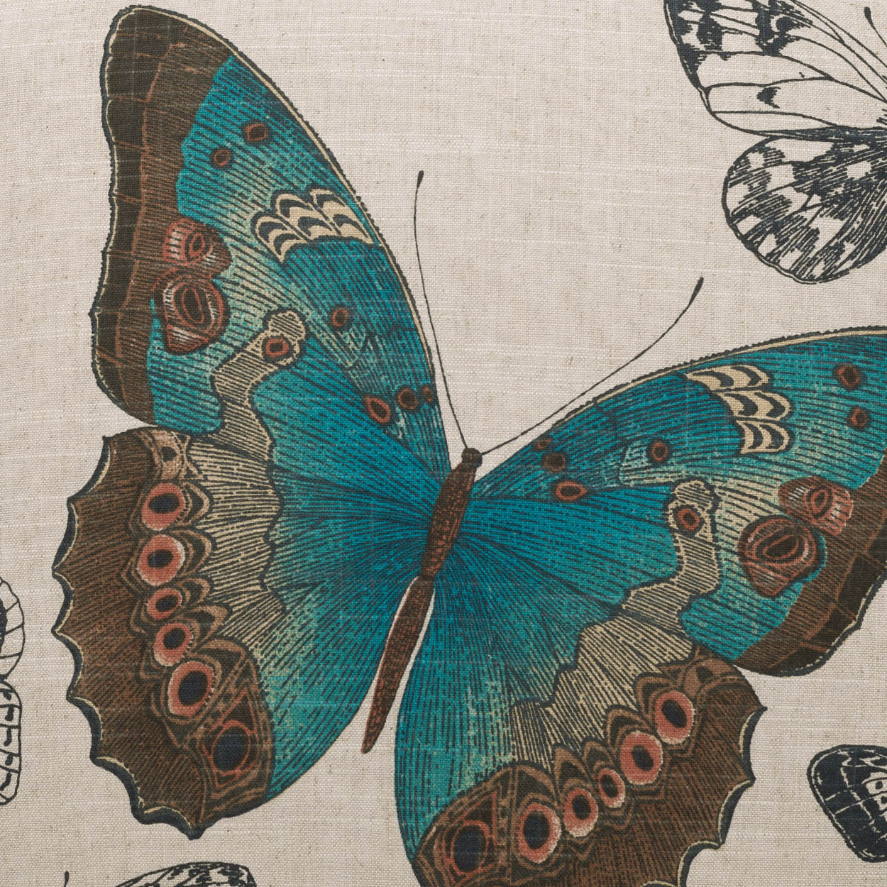 D.V. Kap Home Madame Butterfly Pillow - Turquoise