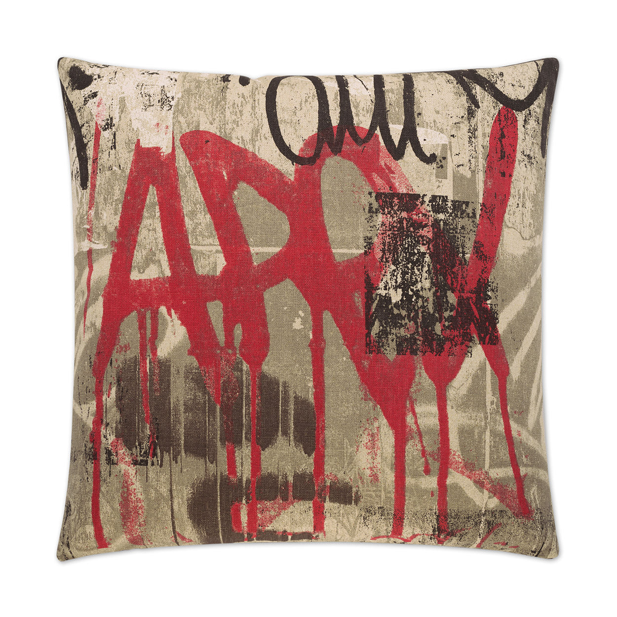 D.V. Kap Home Tag Pillow - Red
