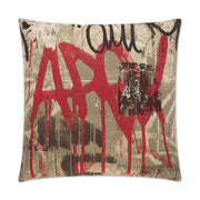 D.V. Kap Home Tag Pillow - Red