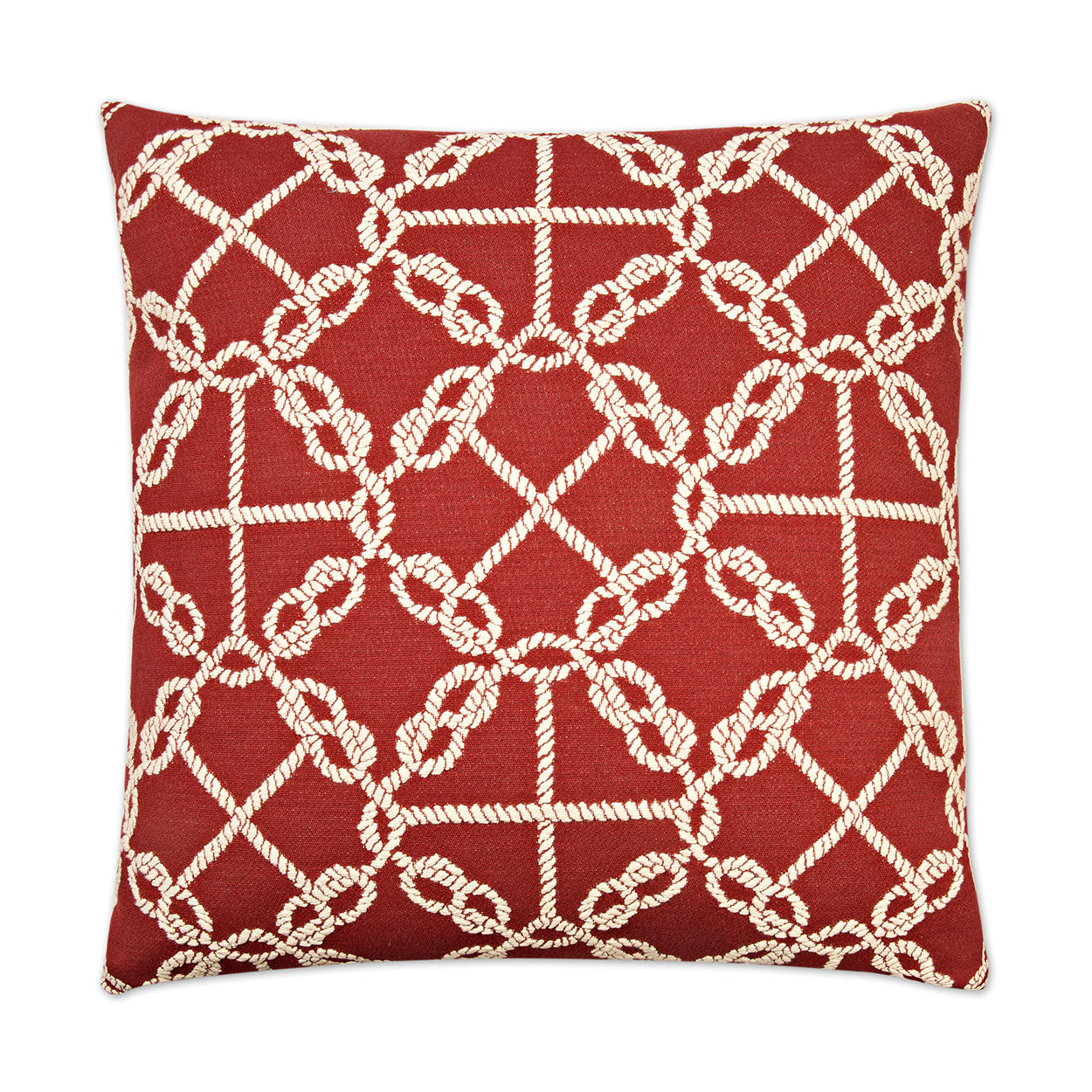D.V. Kap Home Knots Pillow - Red