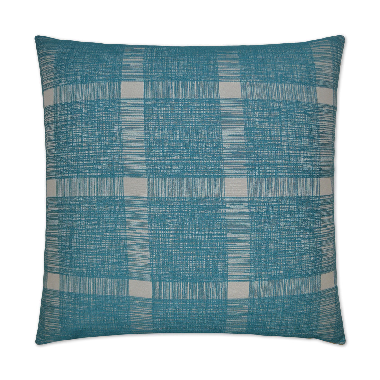 D.V. Kap Home Checkmate Pillow - Turquoise
