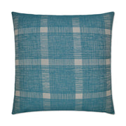 D.V. Kap Home Checkmate Pillow - Turquoise