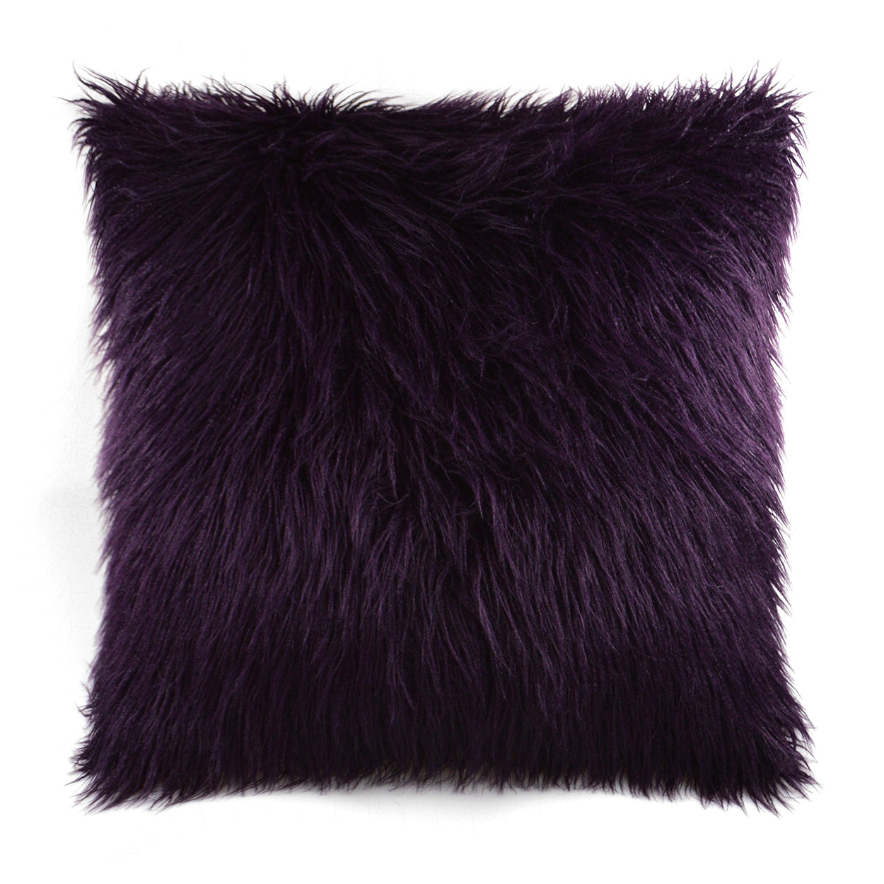 D.V. Kap Home Llama Fur Pillow - Plum