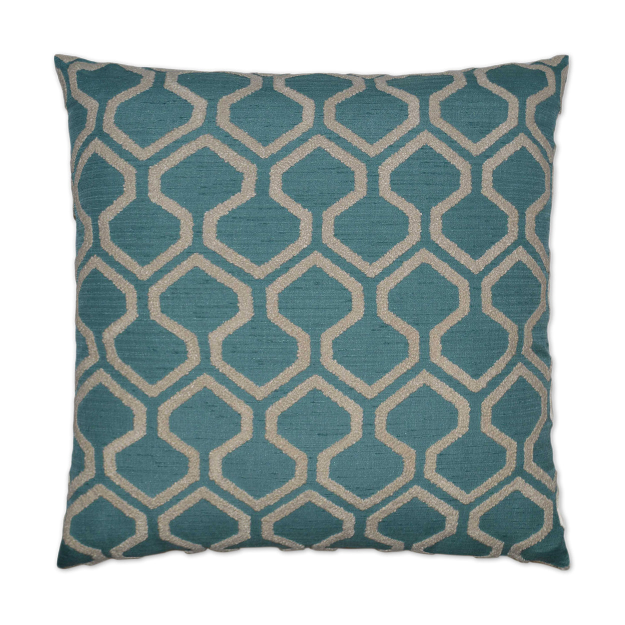D.V. Kap Home Raw Edges Pillow - Turquoise