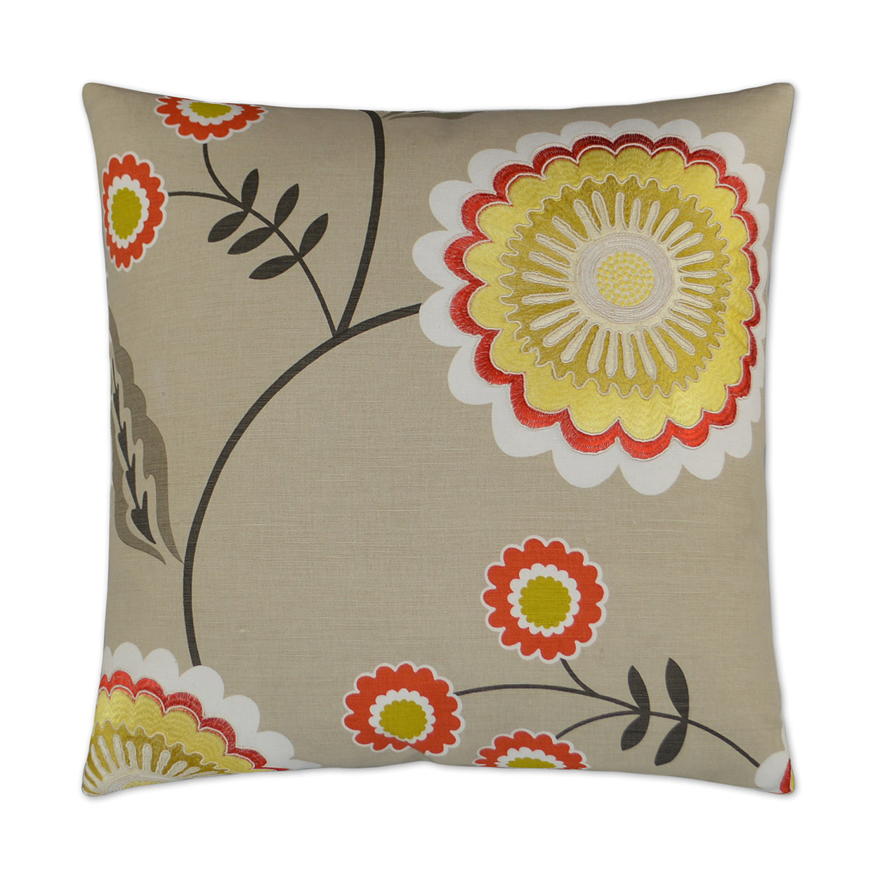 D.V. Kap Home Caladium Pillow - Orange