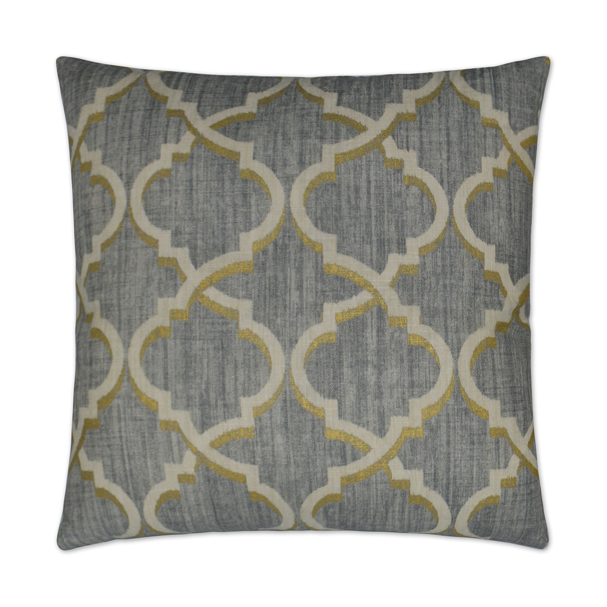 D.V. Kap Home Lustrous Lattice Pillow - Graphite