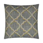 D.V. Kap Home Lustrous Lattice Pillow - Graphite