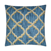 D.V. Kap Home Lustrous Lattice Pillow - Indigo