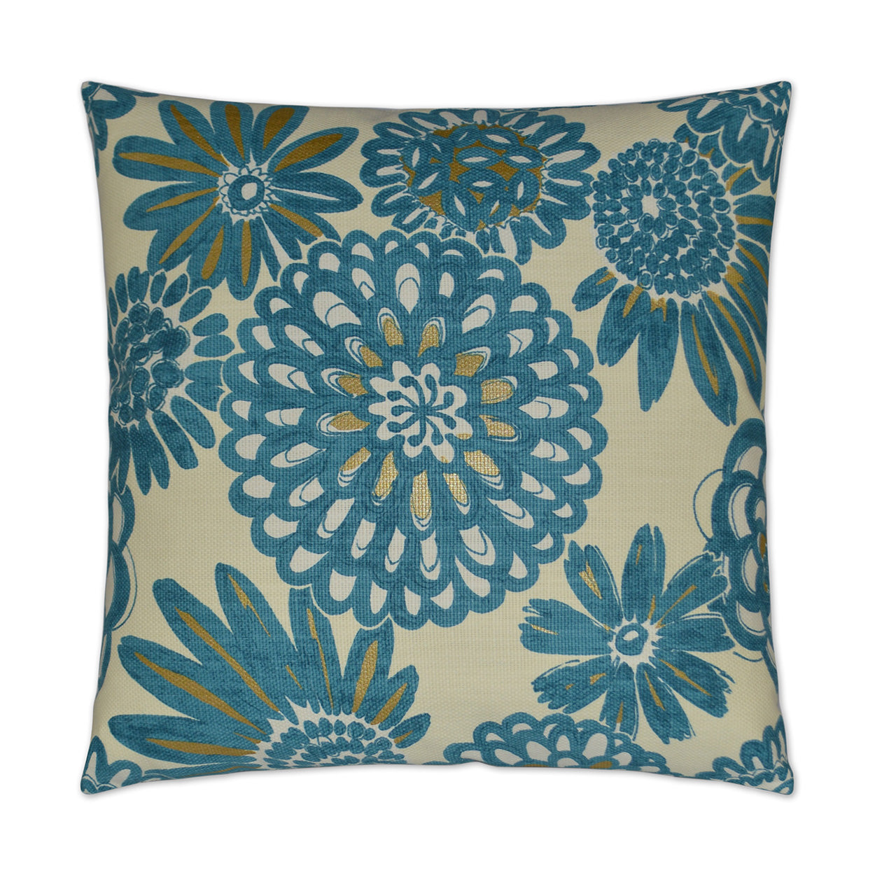D.V. Kap Home Flower Pops Pillow - Peacock