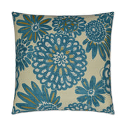D.V. Kap Home Flower Pops Pillow - Peacock
