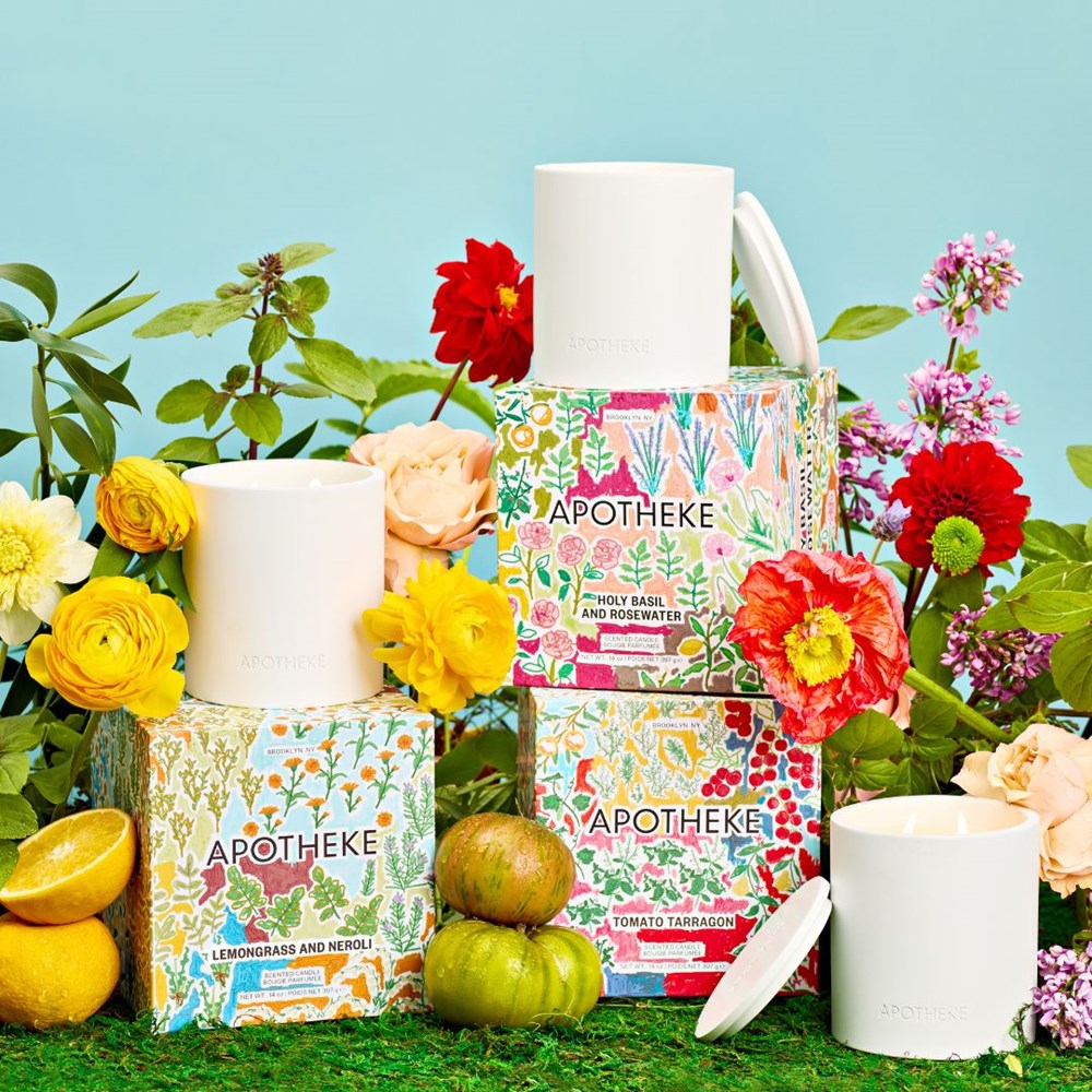 Apotheke Lemongrass and Neroli 2-Wick Candle