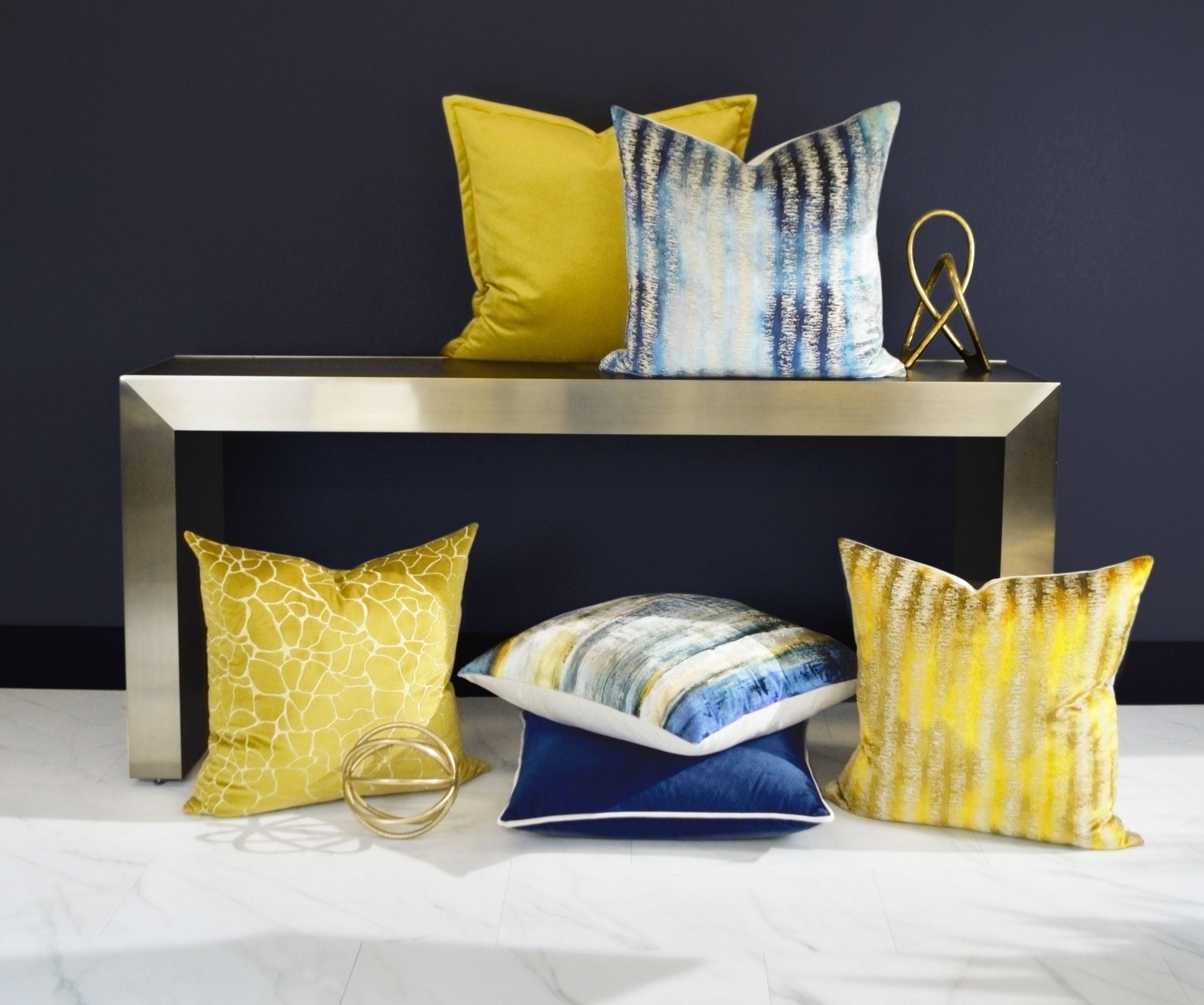 D.V. Kap Home Kula Pillow - Blue