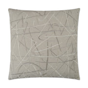 D.V. Kap Home Scribble Pillow - Silver