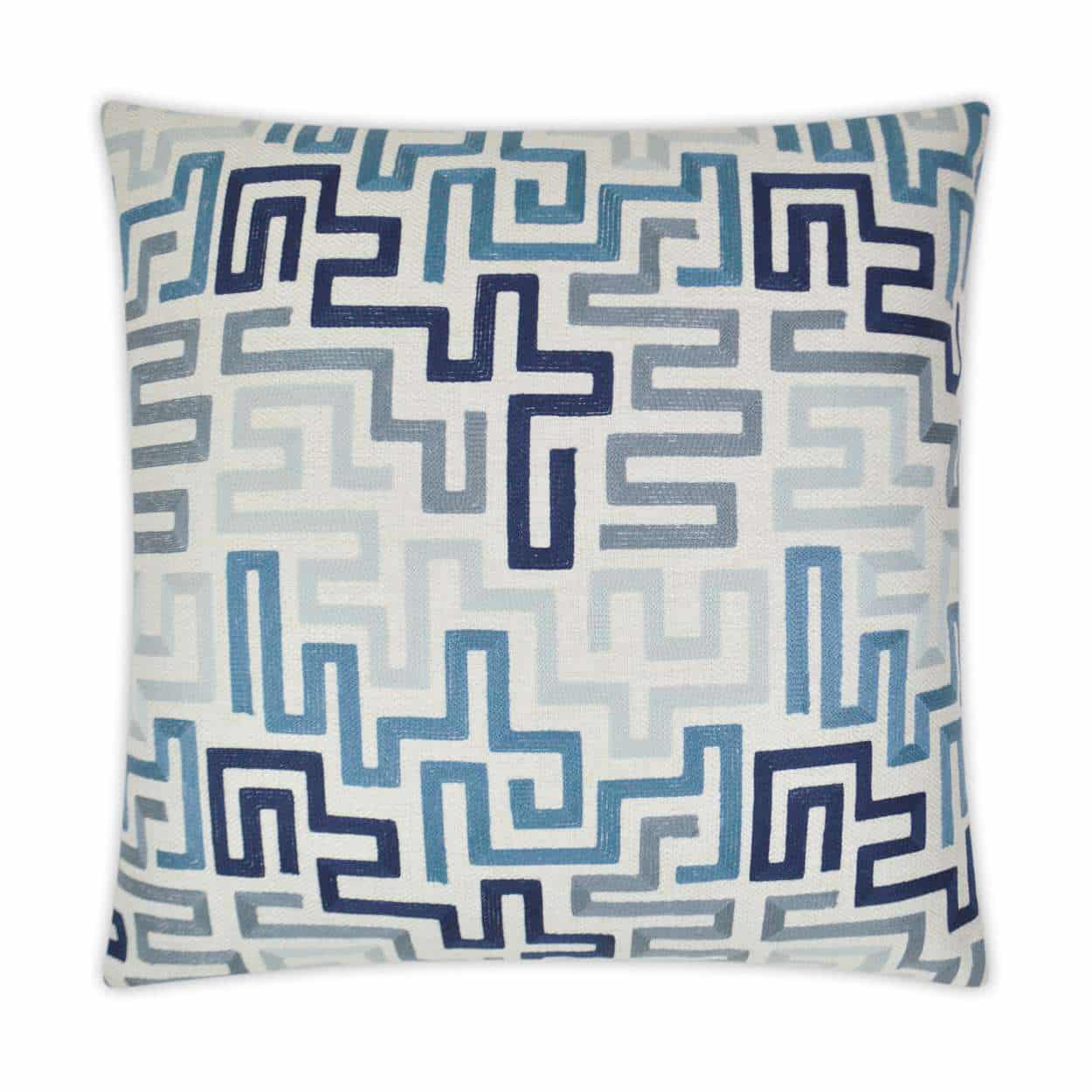 D.V. Kap Home Labyrinth Pillow - Indigo