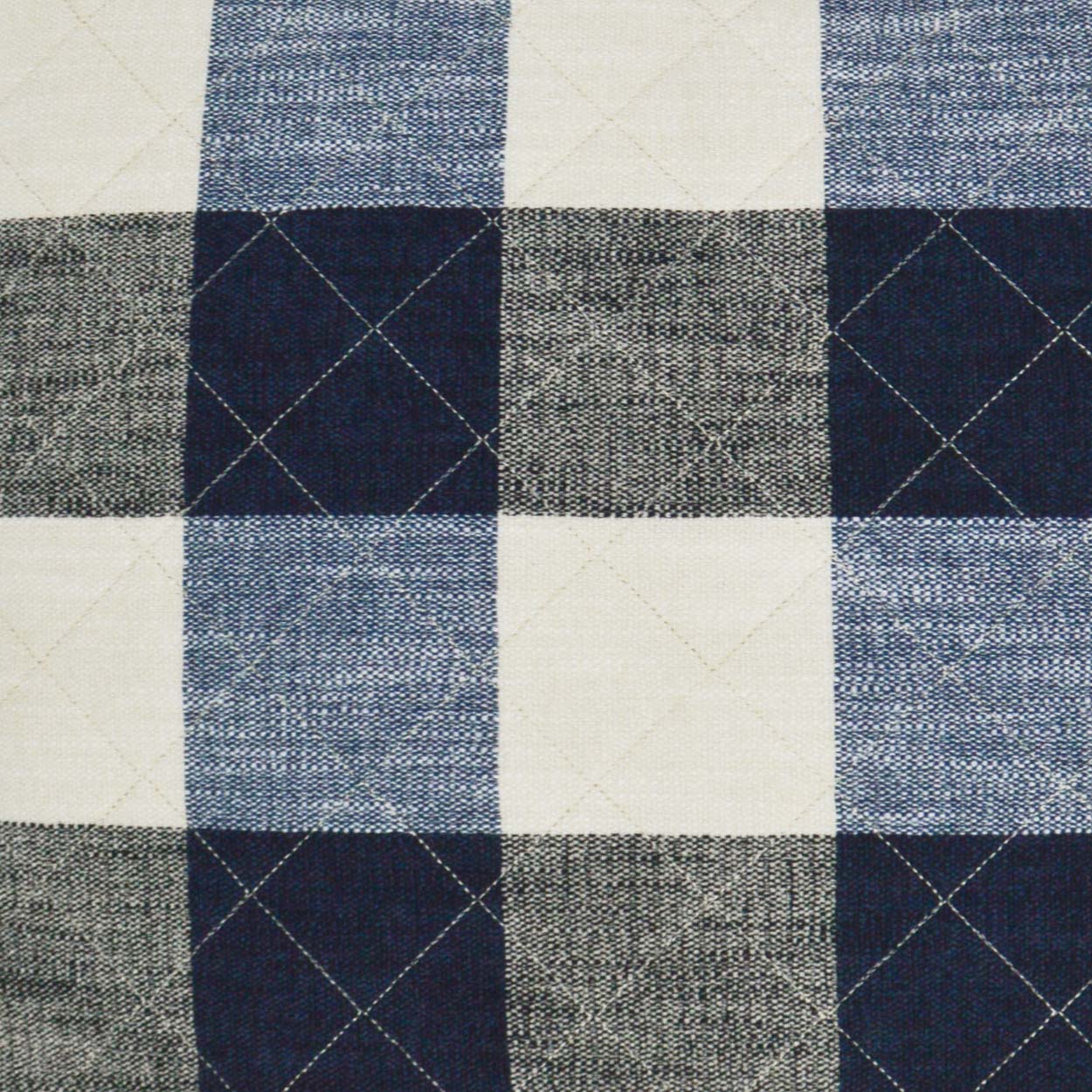 D.V. Kap Home Buffalo Quilt Pillow - Denim