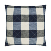 D.V. Kap Home Buffalo Quilt Pillow - Denim