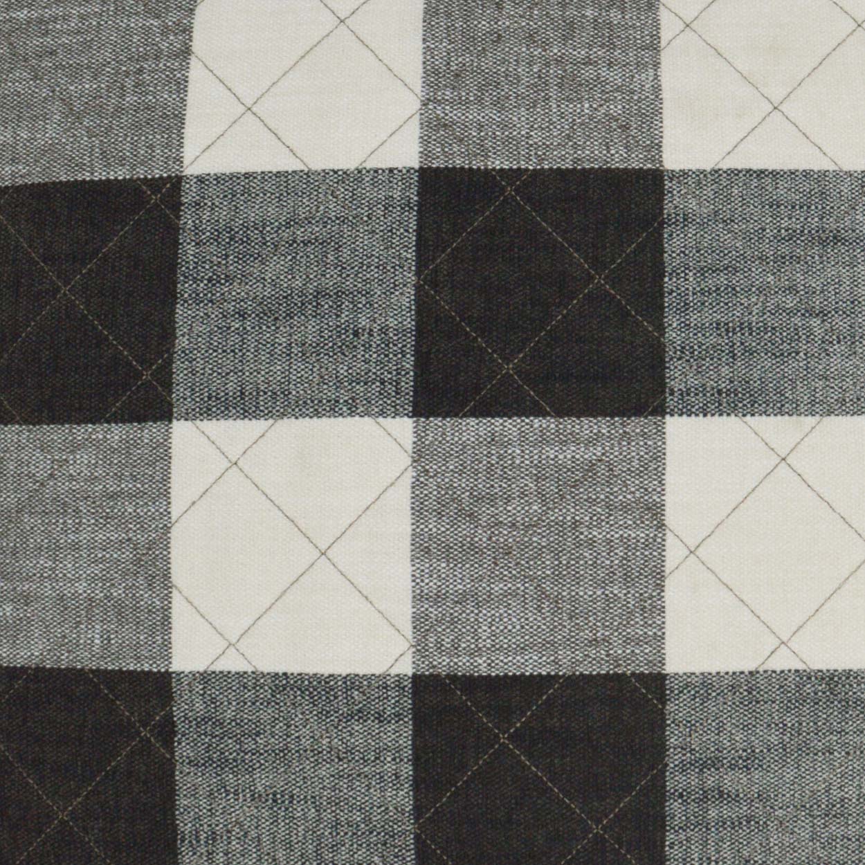 D.V. Kap Home Buffalo Quilt Pillow - Grey