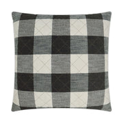 D.V. Kap Home Buffalo Quilt Pillow - Grey