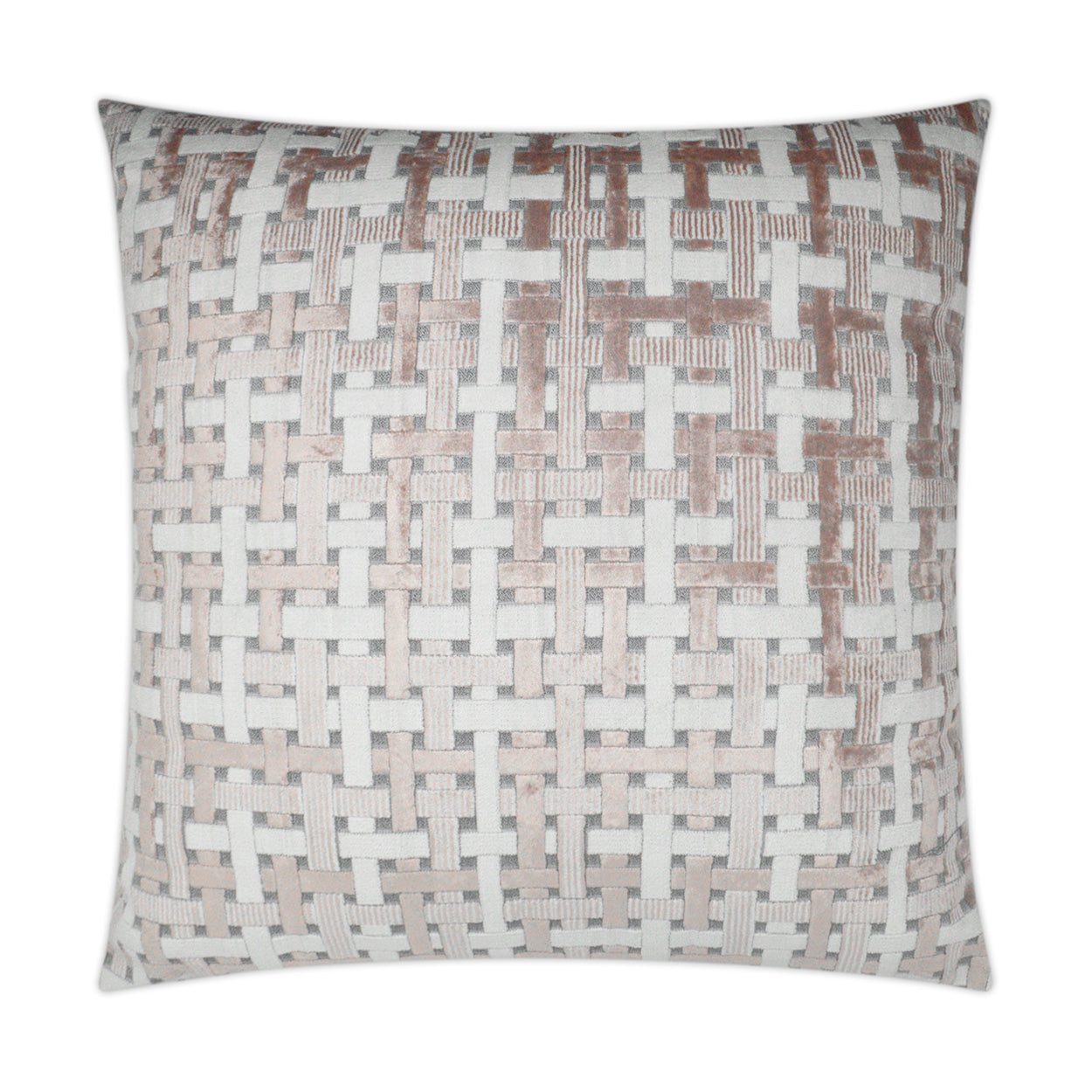 D.V. Kap Home Trellis Velvet Pillow - Blush