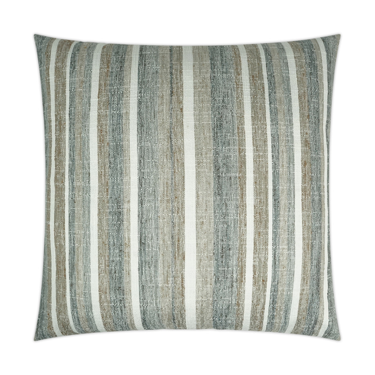 D.V. Kap Home Faded Stripe Pillow - Grey