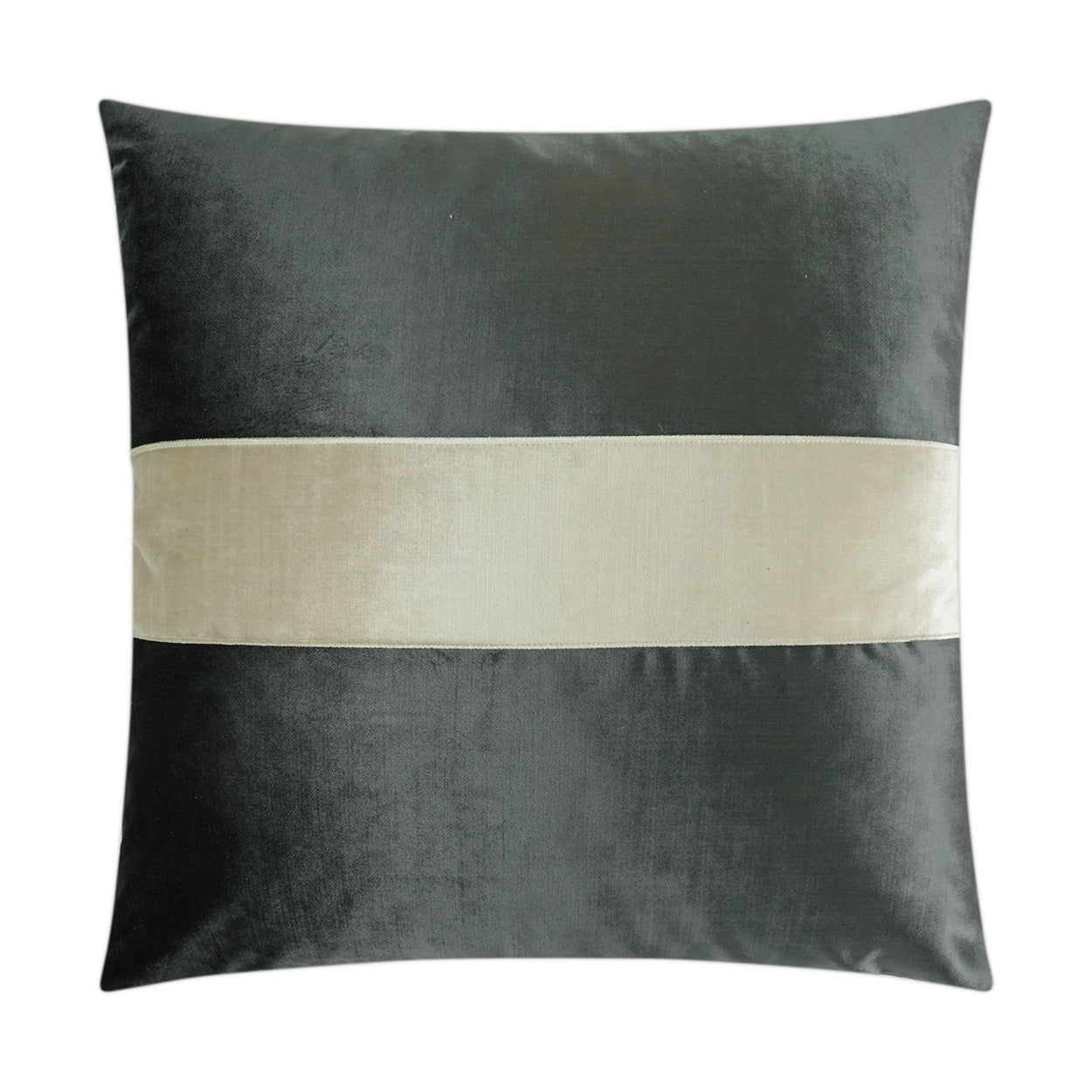 D.V. Kap Home Iridescence Band Pillow - Graphite