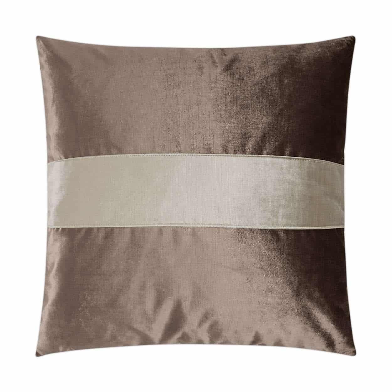 D.V. Kap Home Iridescence Band Pillow - Latte