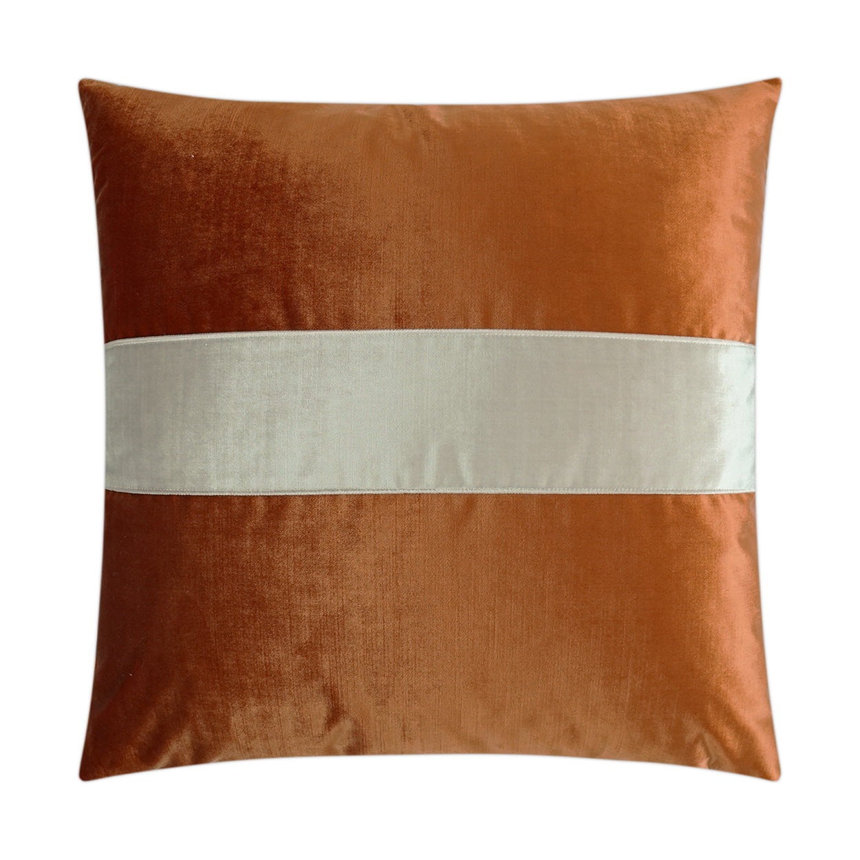 D.V. Kap Home Iridescence Band Pillow - Orange