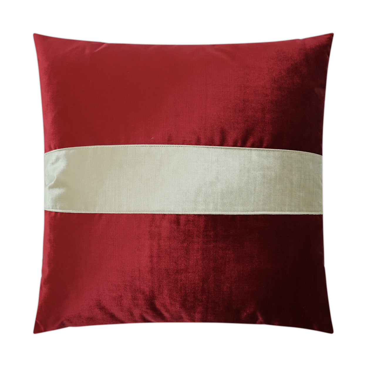 D.V. Kap Home Iridescence Band Pillow - Ruby