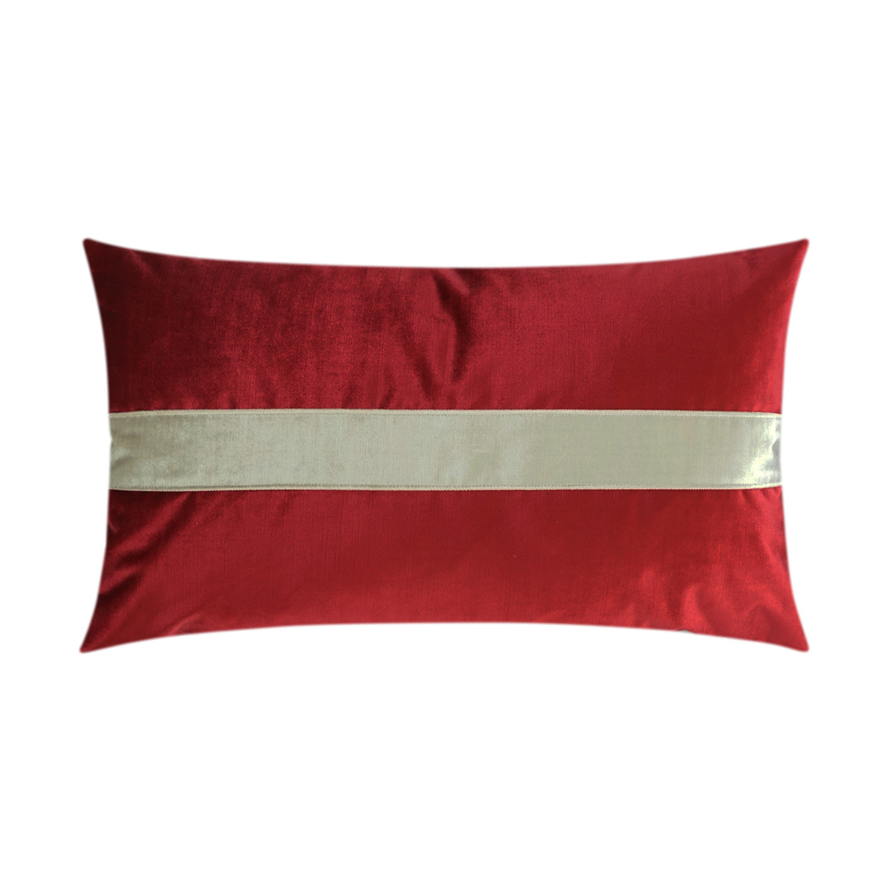D.V. Kap Home Iridescence Band Lumbar Pillow - Ruby
