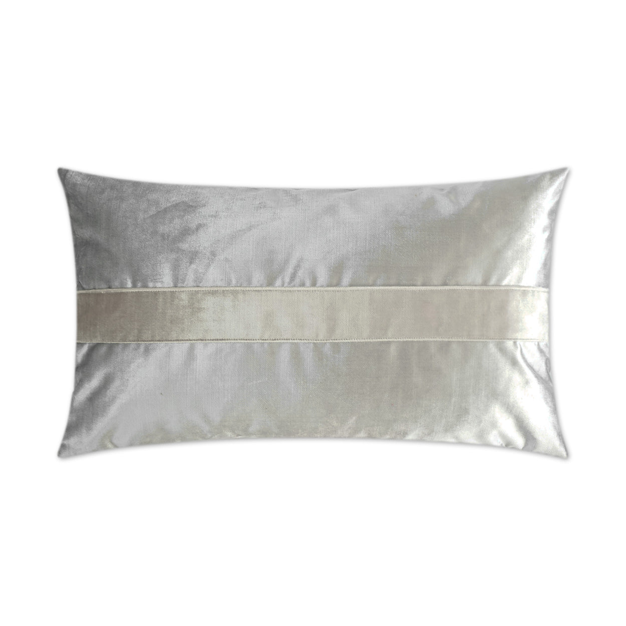 D.V. Kap Home Iridescence Band Lumbar Pillow - Silver