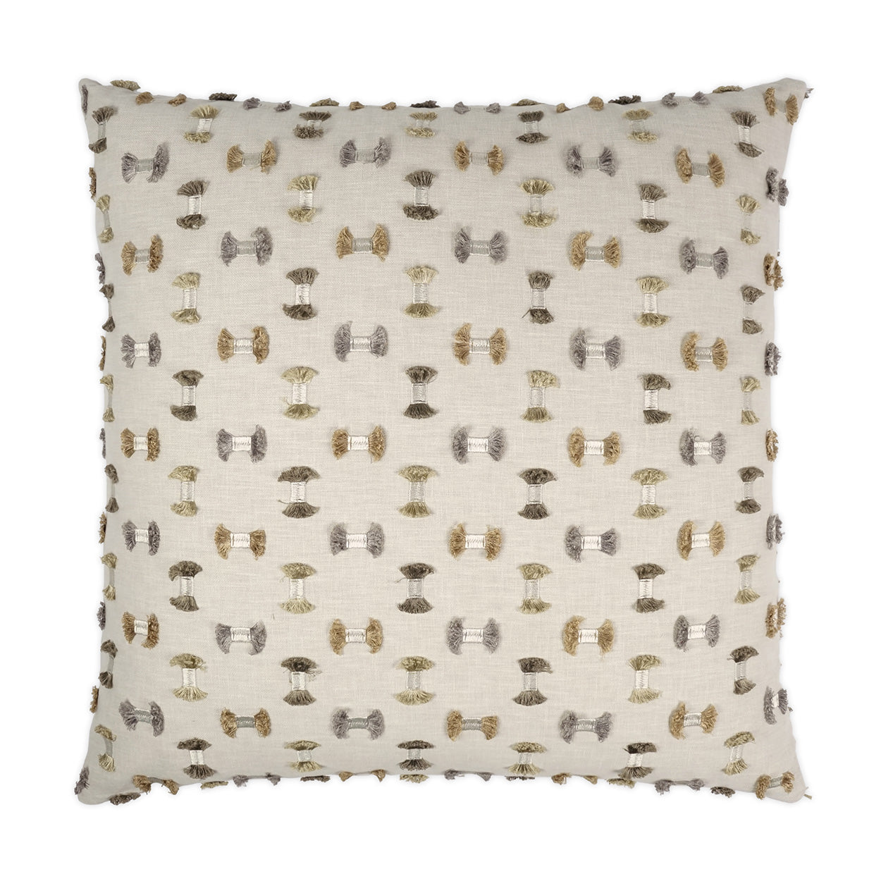 D.V. Kap Home Frayed Pillow - Travertine