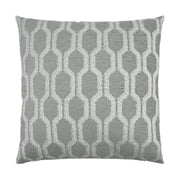 D.V. Kap Home Fringed Pillow - Platinum
