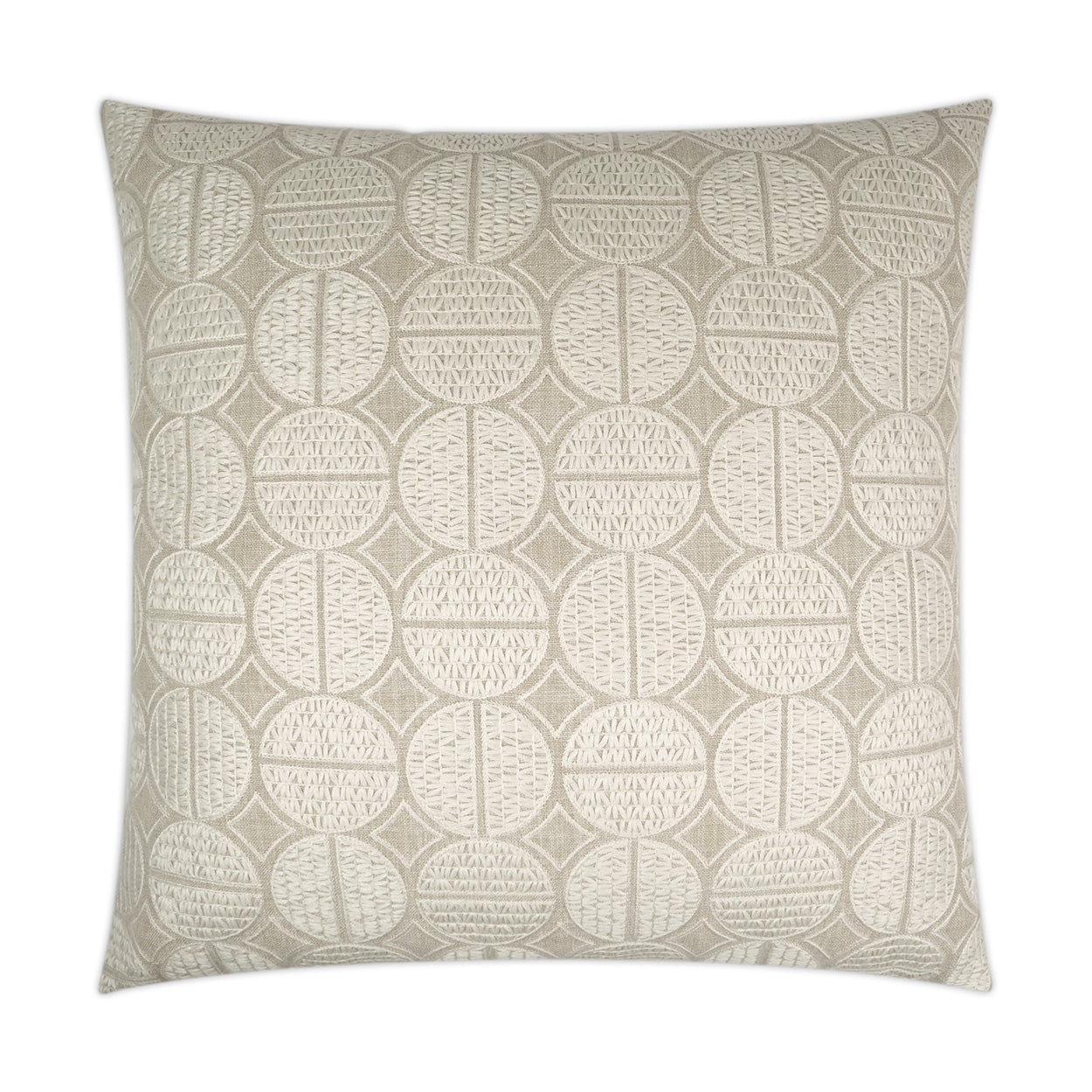 D.V. Kap Home Medallions Pillow - Oyster