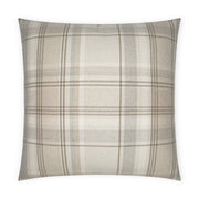 D.V. Kap Home Tartan Pillow - Buff