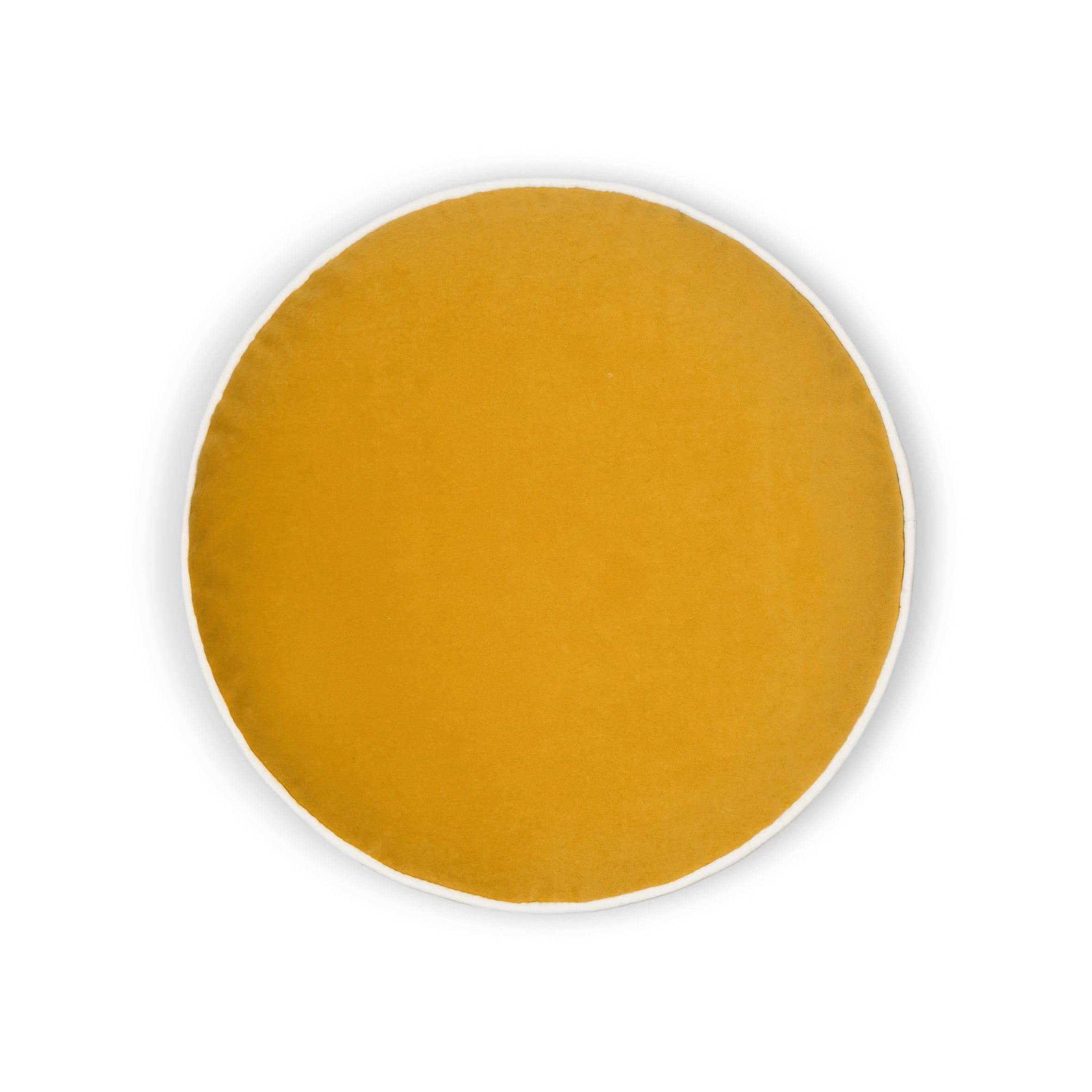 D.V. Kap Home Posh Circle Pillow - Mustard