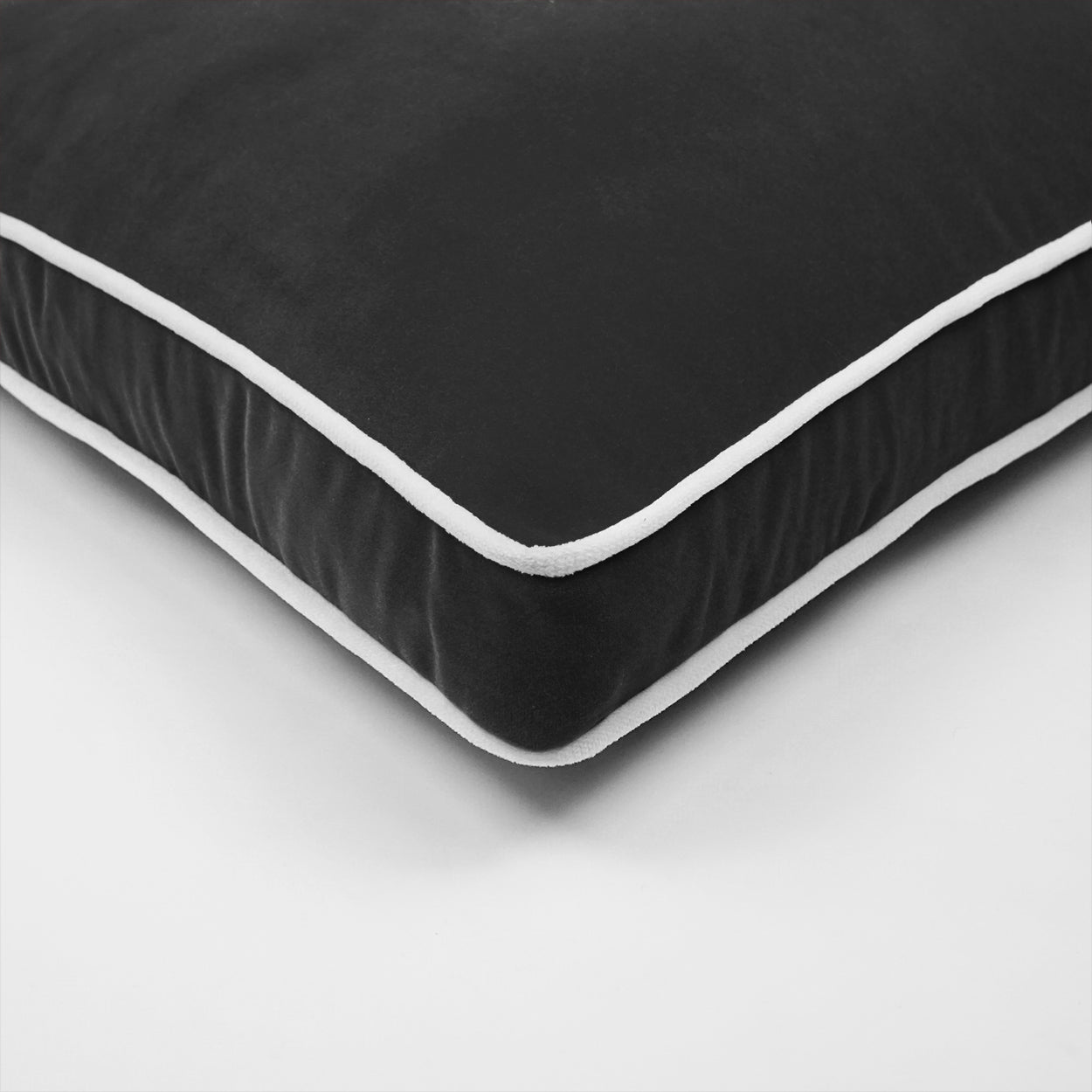 D.V. Kap Home Posh Box Pillow - Charcoal