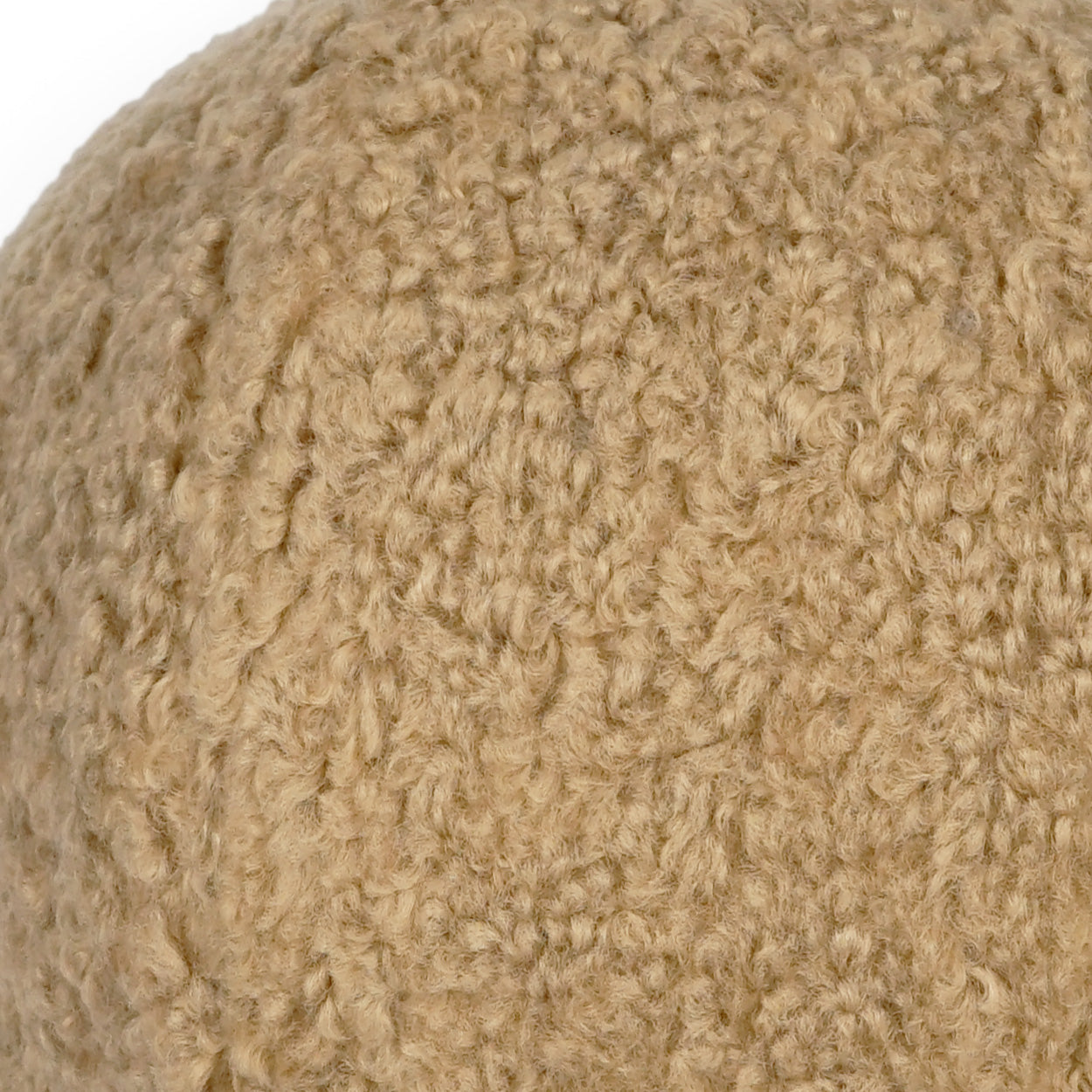 D.V. Kap Home Poodle Ball Pillow - Latte (12" x 12")