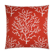 D.V. Kap Home Coral Craze Pillow - Red