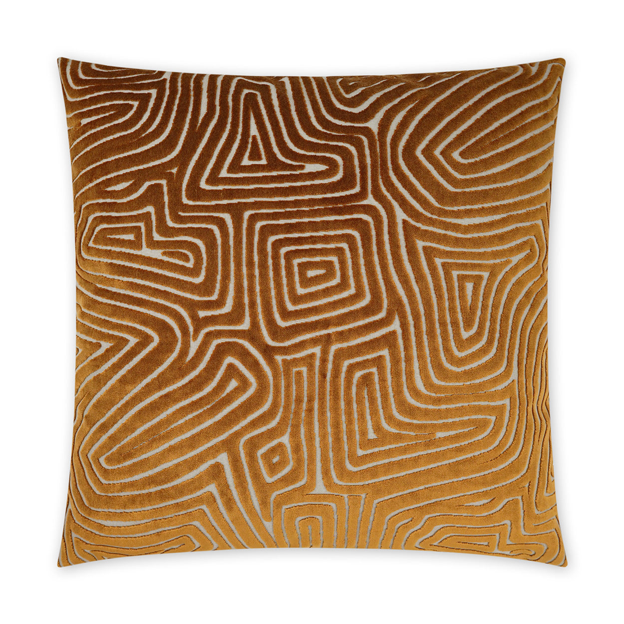 D.V. Kap Home Vertigo Pillow - Rust