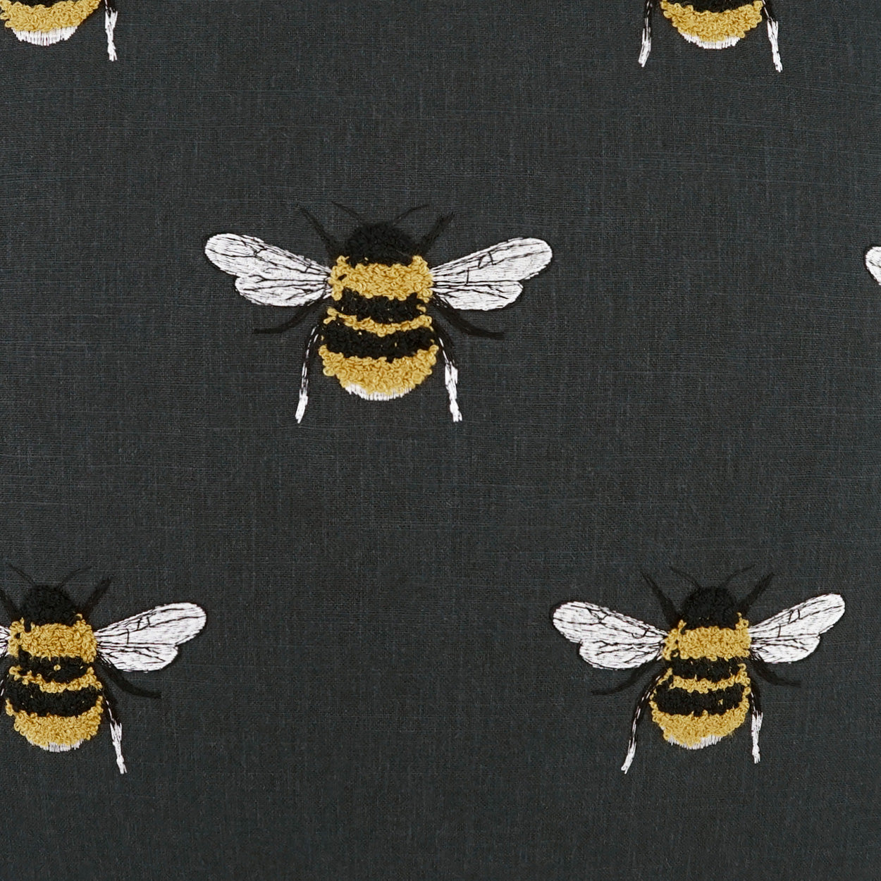 D.V. Kap Home Busy Bee Pillow - Charcoal