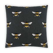 D.V. Kap Home Busy Bee Pillow - Charcoal