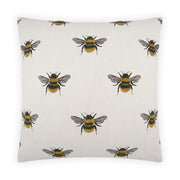 D.V. Kap Home Busy Bee Pillow - White